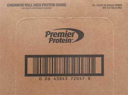 image:imagePremier Protein Shake Cinnamon Roll 30g Protein No Added Sugar 24 Vitamins amp Minerals to Support Immune Health GlutenFree 115 fl oz 12 PackCinnamon Roll