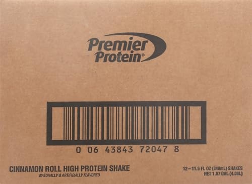 image:imagePremier Protein Shake Cinnamon Roll 30g Protein No Added Sugar 24 Vitamins amp Minerals to Support Immune Health GlutenFree 115 fl oz 12 PackCinnamon Roll