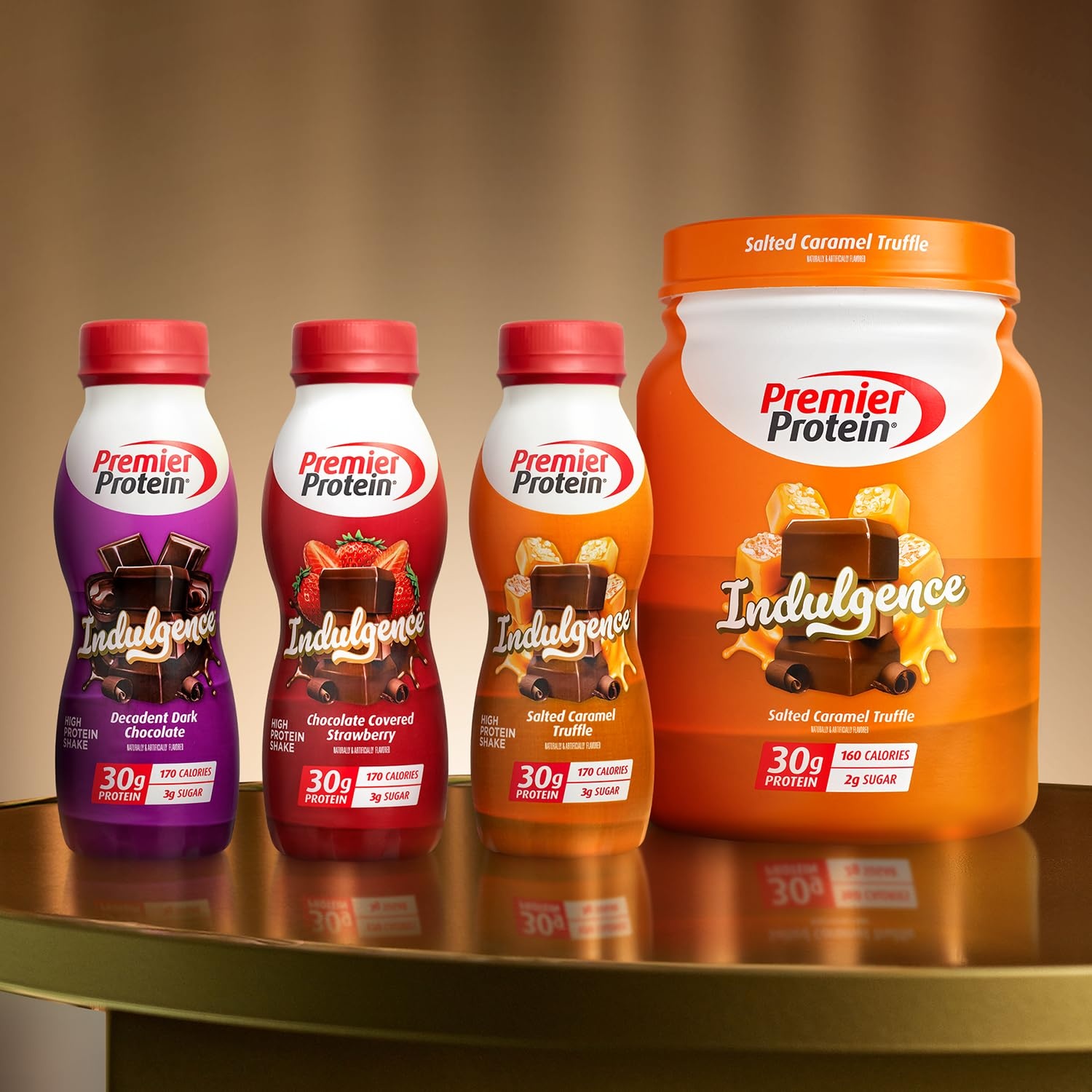 image:imagePremier Protein Shake INDULGENCE Chocolate Covered Strawberry 30g Protein 170 Calories 3g Sugar 115 fl oz 12 Pack Packaging May VaryChocolate Covered Strawberry