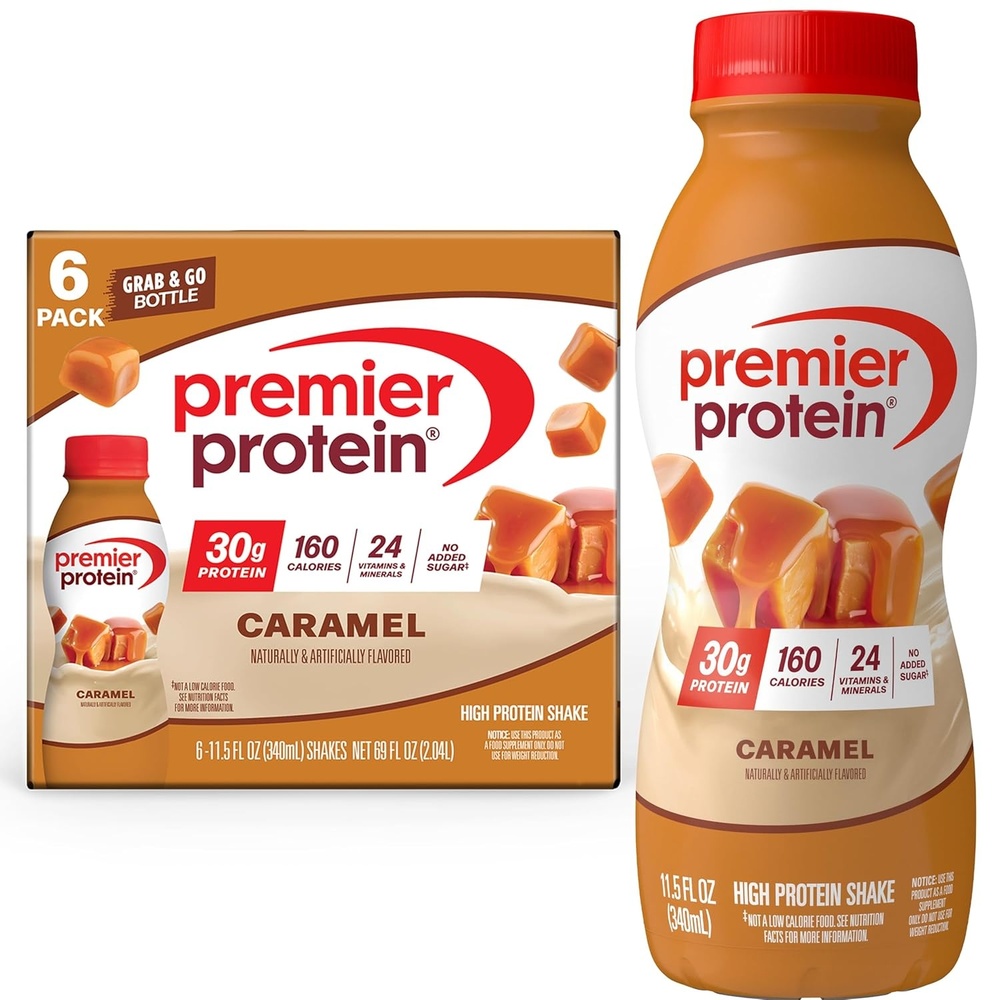 image:imagePremier Protein Shake Cinnamon Roll 30g Protein No Added Sugar 24 Vitamins amp Minerals to Support Immune Health GlutenFree 115 fl oz 12 PackCaramel