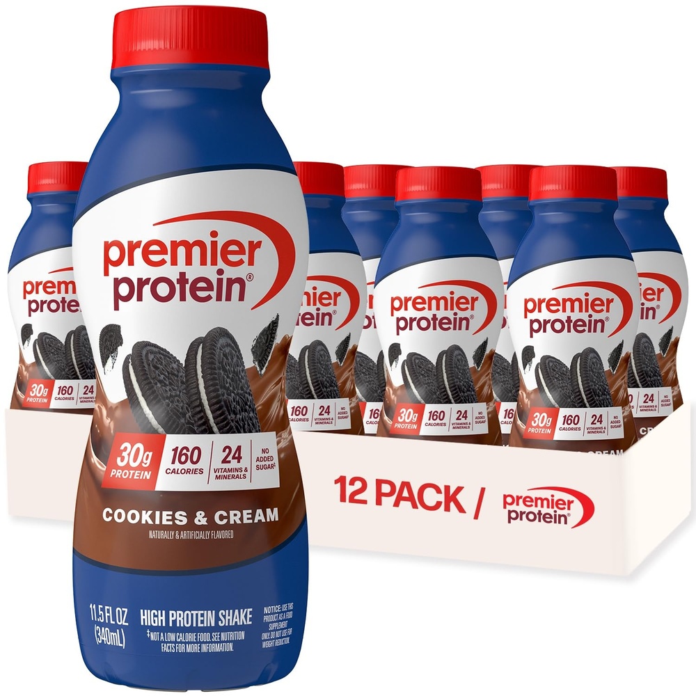 image:imagePremier Protein Shake Cinnamon Roll 30g Protein No Added Sugar 24 Vitamins amp Minerals to Support Immune Health GlutenFree 115 fl oz 12 PackCookies Cream