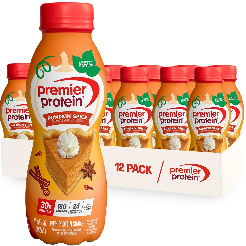 image:imagePremier Protein Shake Cinnamon Roll 30g Protein No Added Sugar 24 Vitamins amp Minerals to Support Immune Health GlutenFree 115 fl oz 12 PackPumpkin Spice
