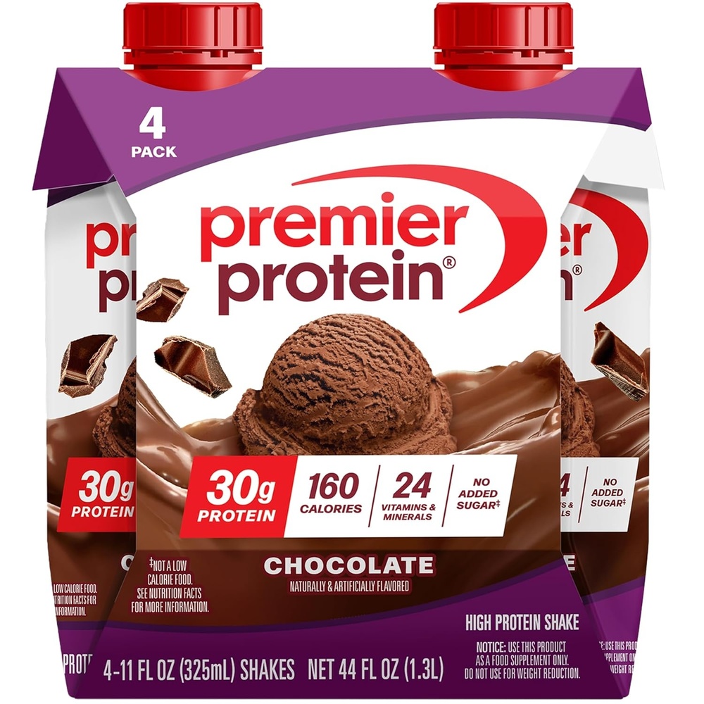 image:imagePremier Protein Shake Vanilla 30g Protein No Added Sugar 24 Vitamins amp Minerals to Support Immune Health 11 fl oz 4 PackChocolate