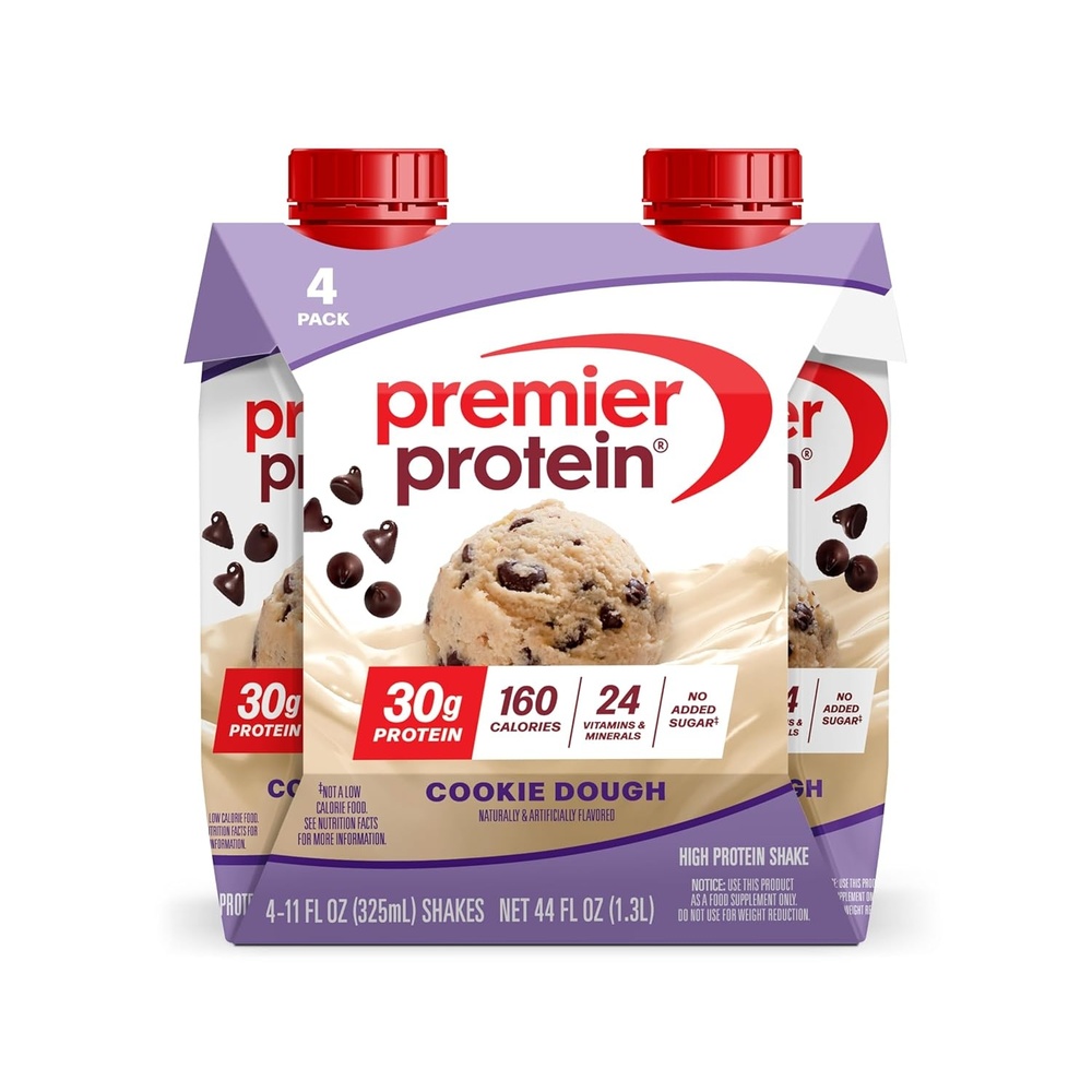 image:imagePremier Protein Shake Vanilla 30g Protein No Added Sugar 24 Vitamins amp Minerals to Support Immune Health 11 fl oz 4 PackCookie Dough