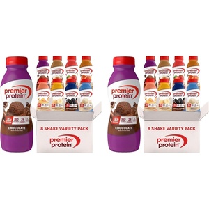 Premier Protein Shake, 8 Flavor Variety Pack, 30g Protein, No Added Sugar, 24 Vitamins & Minerals to Support Immune Health, Gluten-Free, 11.5 fl oz (8 Pack)(11.5 Fl Oz (Pack of 16))