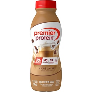Premier Protein Shake, Café Latte, 30g Protein, No Added Sugar, 24 Vitamins & Minerals to Support Immune Health, 11.5 fl oz, 1 Pack(11.5 Fl Oz (Pack of 1))