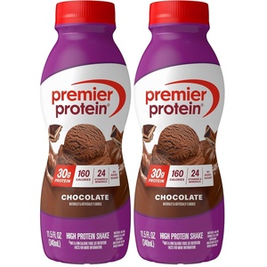 Premier Protein Shake, Cinnamon Roll, 30g Protein, No Added Sugar, 24 Vitamins & Minerals to Support Immune Health, Gluten-Free, 11.5 fl oz (12 Pack)(Chocolate)