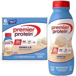 Premier Protein Shake, Cinnamon Roll, 30g Protein, No Added Sugar, 24 Vitamins & Minerals to Support Immune Health, Gluten-Free, 11.5 fl oz (12 Pack)(Vanilla)