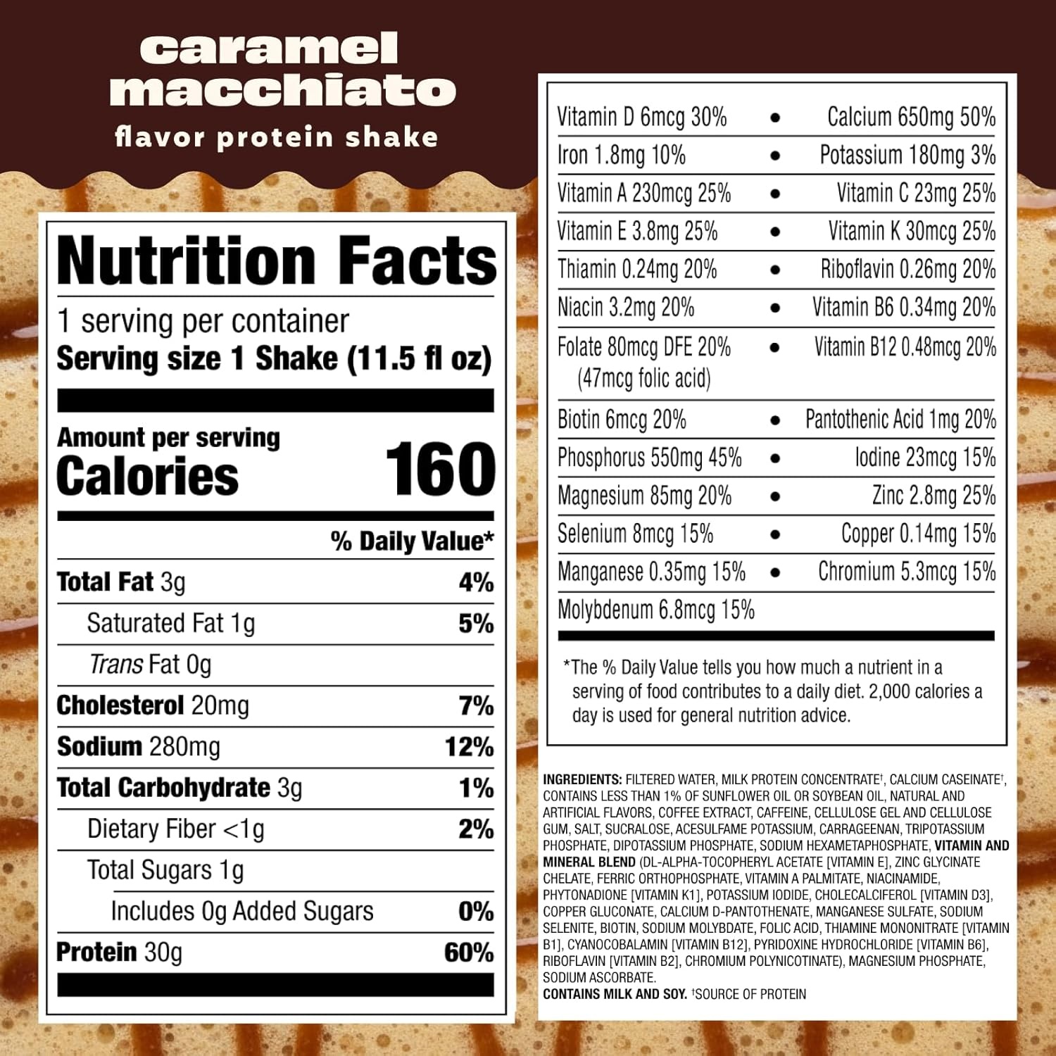 image:imagePremier Protein Shake COFFEEHOUSE Mocha 30g Protein No Added Sugar 24 Vitamins amp Minerals to Support Immune Health 11 fl oz 12 PackCaramel Macchiato