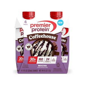 Premier Protein Shake COFFEEHOUSE, Mocha, 30g Protein, No Added Sugar, 24 Vitamins & Minerals to Support Immune Health, 11 fl oz (12 Pack)(Mocha)