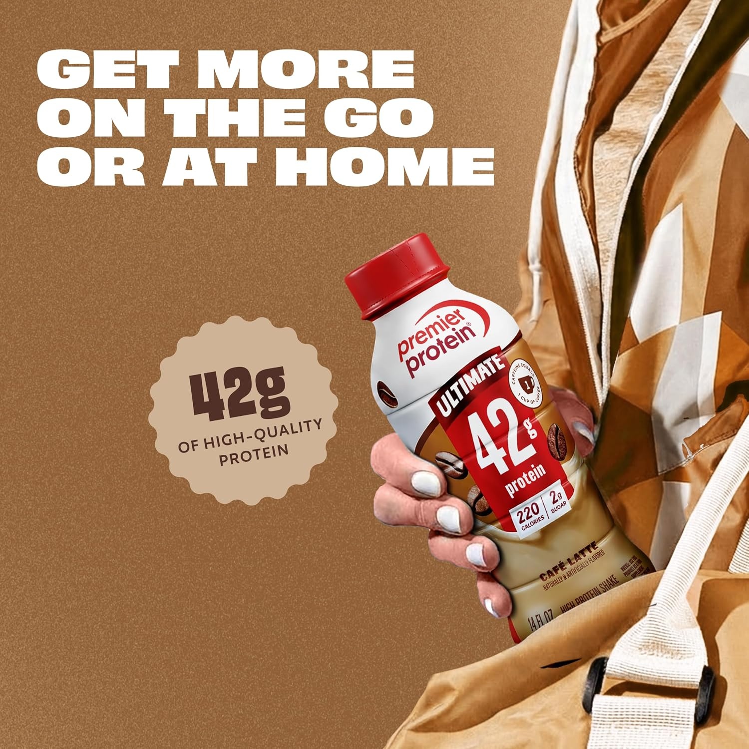 image:imagePremier Protein ULTIMATE 42g High Protein Shake Vanilla 4 Pack 220 Calories 2g Sugar 24 Vitamins amp Minerals Supports Muscle Health GlutenFree Protein Snack 14 ozCafe Latte