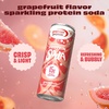 Premier Protein Sparkling Protein Soda, Lemon Lime, 15g Whey, 12 Pack | Soft Drink with Benefits, 5 Ingredients, No Artificial Colors or Flavors, 3g Sugar, 12 oz(Grapefruit)
