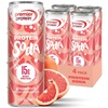 Premier Protein Sparkling Protein Soda, Lemon Lime, 15g Whey, 12 Pack | Soft Drink with Benefits, 5 Ingredients, No Artificial Colors or Flavors, 3g Sugar, 12 oz(Grapefruit)