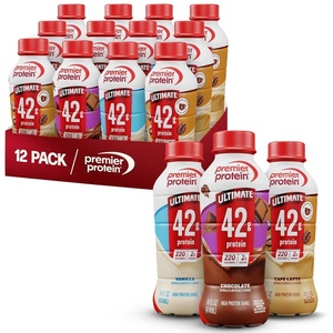 Premier Protein ULTIMATE 42g High Protein Shake, Vanilla, 4 Pack | 220 Calories, 2g Sugar, 24 Vitamins & Minerals, Supports Muscle Health, Gluten-Free, Protein Snack, 14 oz(Variety Pack)